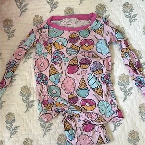 Little Sleepies Sweet Treats Pajama Set - Pink and Blue